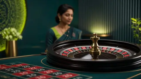 Hindi Roulette wheel on the LakhBet online platform