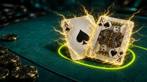 Lightning Blackjack shoe on the LakhBet online platform