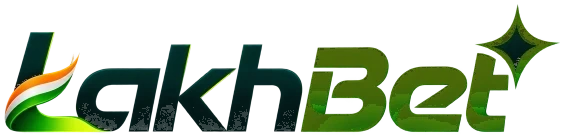 LakhBet India logo with neon L and flag sash